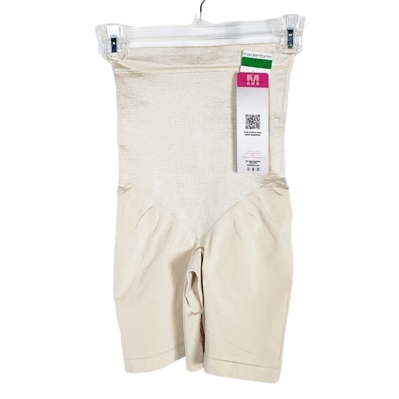 MAIDENFORM Hi waist thigh slimmer form control Control It shape wear NWT - Picture 1 of 6